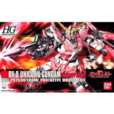 Model Kit 1/144 HGUC RX0 Unicorn Gundam Destroy Mode