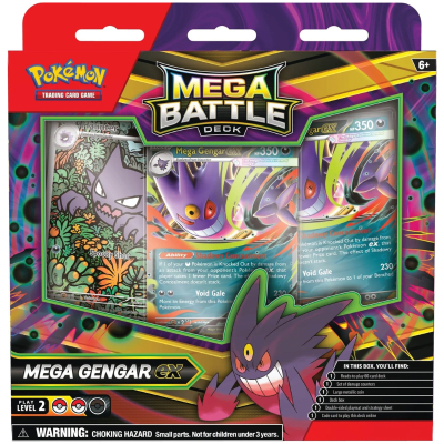 PKM TCG: Mega Battle Deck Mega Gengar ex Español1
