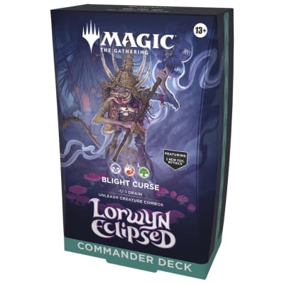 MTG: Lorwyn Eclipsed Commander Blight Curse Inglés
