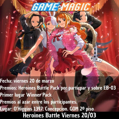 Inscripcion Heroines Battle Viernes 20 One Piece1