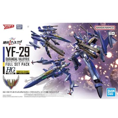 Model Kit Hg 1/100 Yf-29 Durandal Valkyrie Maximilian Jenius Use Fs Bandai Hobby
