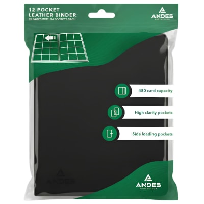 Andes: Carpeta 12 Bolsillos negro cierre1