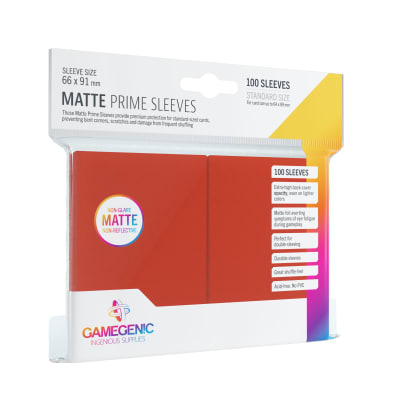 GG BGG Sleeves Matte Prime: Red