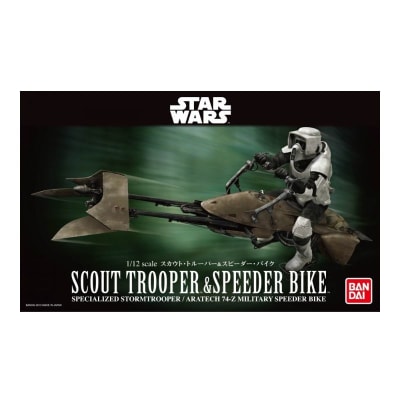 MODEL KIT 1/12 SCOUT TROOPER  SPEEDER BIKEBANDAI HOBBY1
