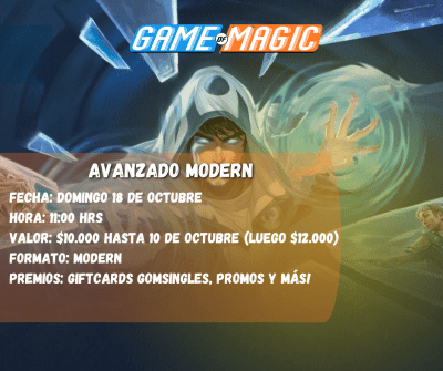 Inscripción Avanzado Modern 18 Octubre1