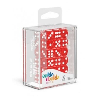 Oakie Doakie - D6 Dado 12MM Speckled (36) - RED1