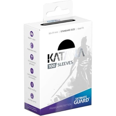 UG: Card Sleeves: Katana Sleeves Standard Size- Black (100ct)1