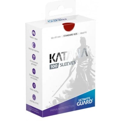 UG: Card Sleeves: Katana Sleeves Standard Size- Red (100ct)2