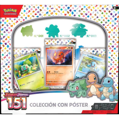 Scarlet & Violet - 151 - Poster Collection Bulbasaur & Charmander & Squirtle - (Español)1