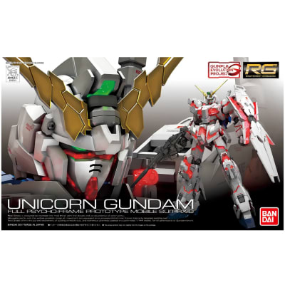 Model Kit Rg 1/144 Unicorn Gundam Bandai Hobby