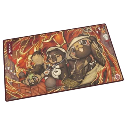 UG: Playmat MTG - SOS - Pyretic Ritual1