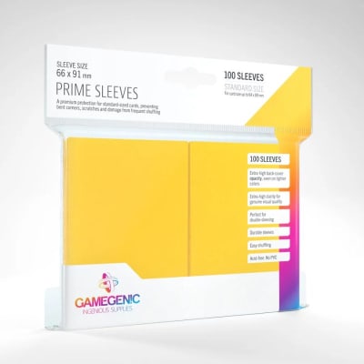 GG BGG Sleeves Prime: Yellow(100)1