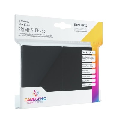GG BGG Sleeves Prime: Black1