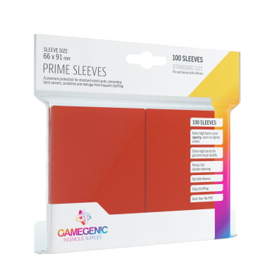 GG BGG Sleeves Prime: Red