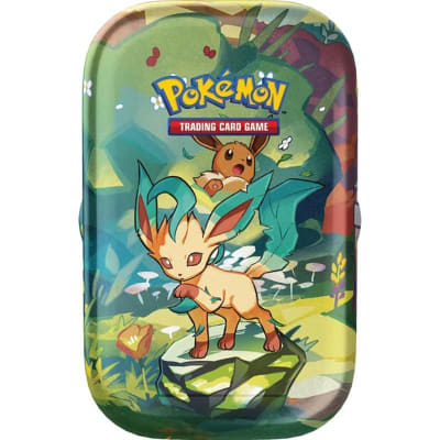 Preventa - PKM TCG S & V Prismatic Evolutions - Mini Tin Leafeon Inglés1