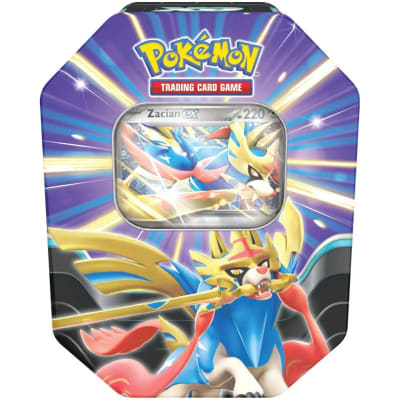 PKM TCG Slashing Legends Tin Zacian Ex Español