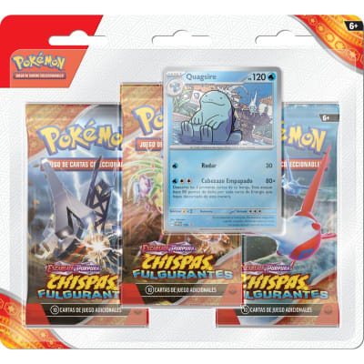 PKM TCG S & V Surging Sparks- 3pk Blister Quagsire Español1