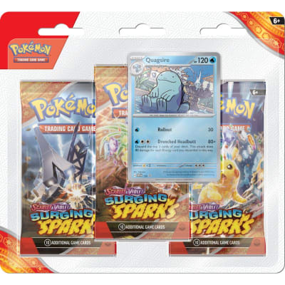 PKM TCG S & V Surging Sparks - 3pk Blister Quagsire Inglés1