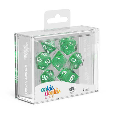 Oakie Doakie - Dice RPG Set Speckled (7) - Green1
