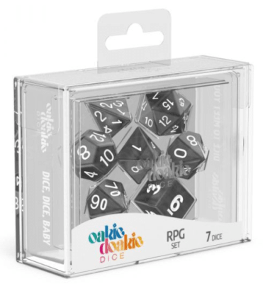 Oakie Doakie - Dice RPG Set Marble (7) - BLACK1