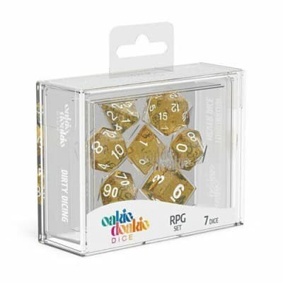 Oakie Doakie - Dice RPG Set Speckled (7) - Orange1