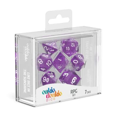 Oakie Doakie - Dice RPG Set Speckled (7) - Purple1