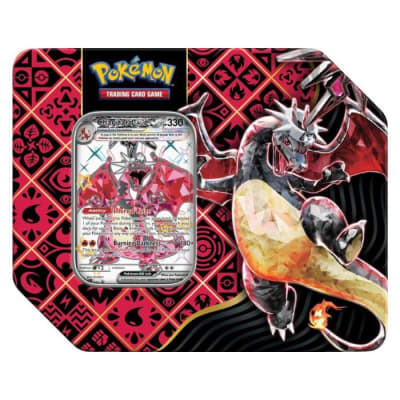 S & V - Paldean Fates TIN Shiny Charizard ex (Inglés)1