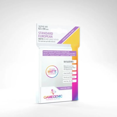 GG BGG Sleeves Matte Standard European 62 x 941