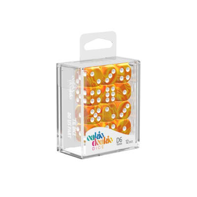 Oakie Doakie - D6 Dice 16 MM Gemidice (12) - SUNSTONE