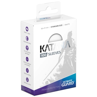 UG: Katana Sleeves Standard Size - White (100ct)1