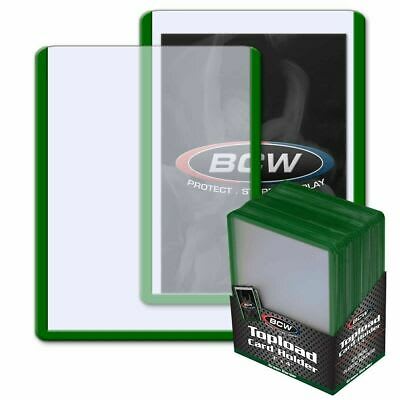 3 x 4 Topload Card Holder - Borde Verde