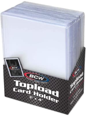 3 x 4 Topload Card Holder - Transparente