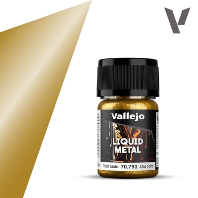 Vallejo: Liquid Metal 35ml - Oro Rico1