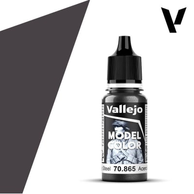 Vallejo: Model Color 18ml - Acero Engrasado