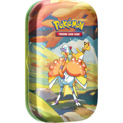 Pkm TCG: S & V - Vibrant Paldea - Mini Tin Spathra & Ampharos Español1