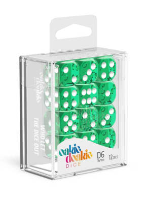 Oakie Doakie - D6 Dice 16mm Speckled (12) - Green1
