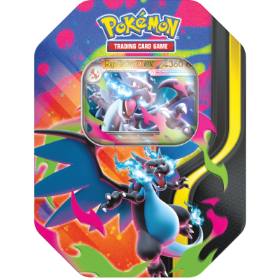 PKM TCG: Mega Charizard X Tin Ingles