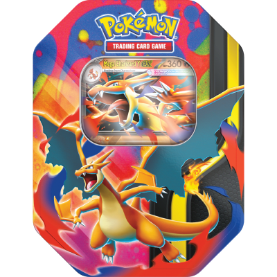 PKM TCG: Mega Charizard Y Tin Español1