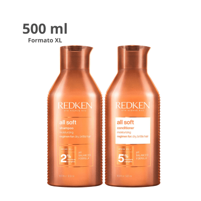 Set All Soft XL Cabello Seco Shampoo + Acondicionador Redken8