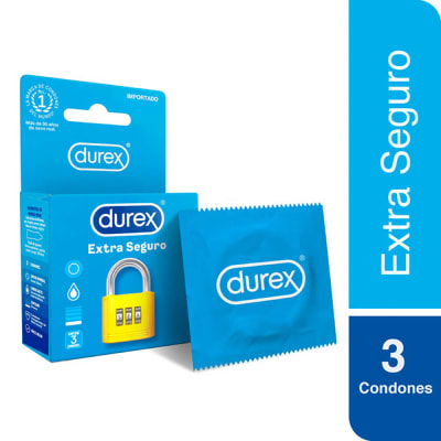 Durex Extra Seguro - Preservativos de Látex