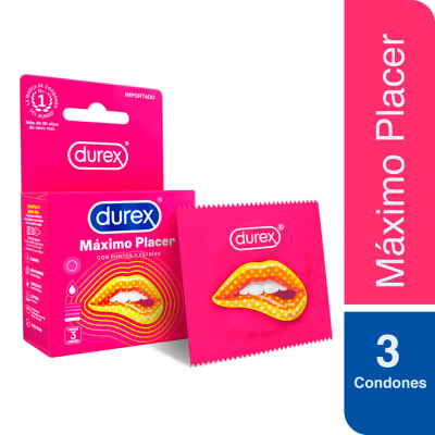 Durex Máximo Placer - Preservativos de Látex