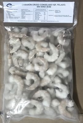CAMARONES 36/40 SIN CASCARA CRUDO 1 KG