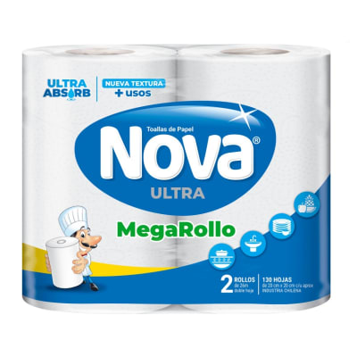 TOALLA ABSORVENTE PACK MEGAROLLO NOVA