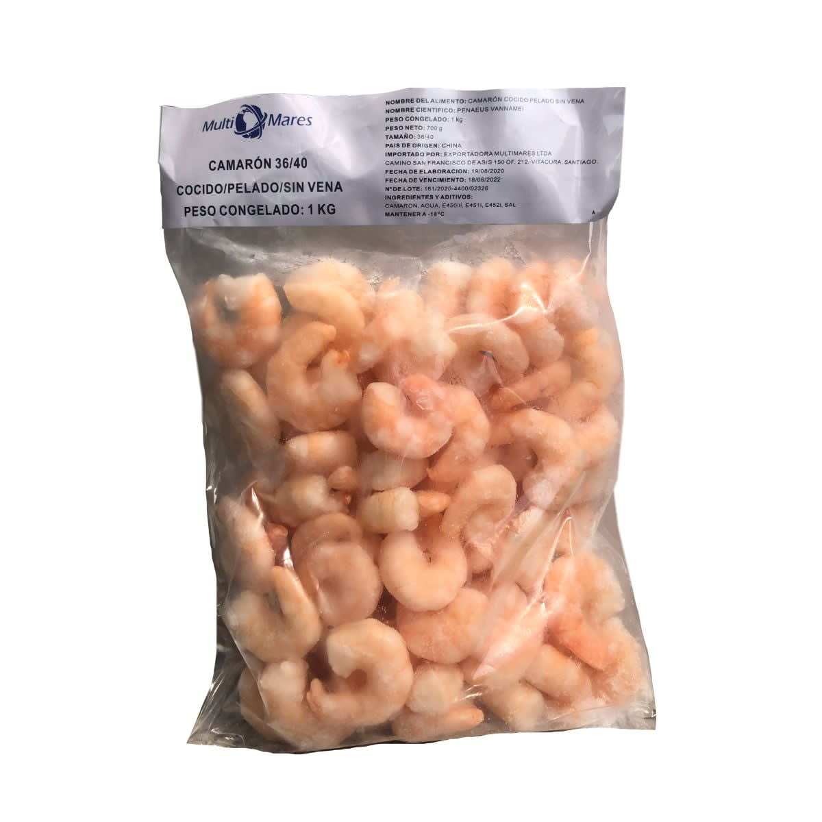 CAMARONES 36/40 COCIDO PELADO 1 KG1