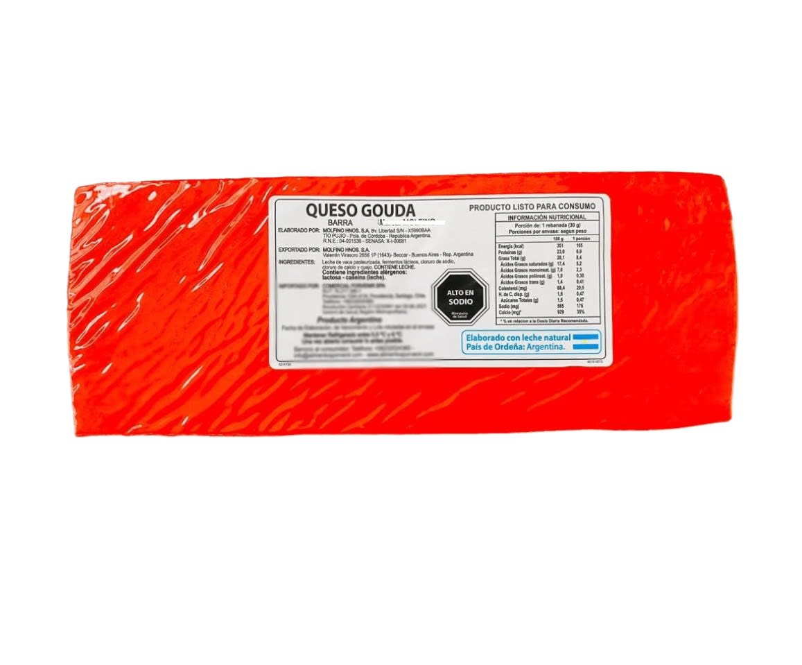 QUESO GAUDA BARRA ESTABLOS DE RAYEN  5KG APROX1