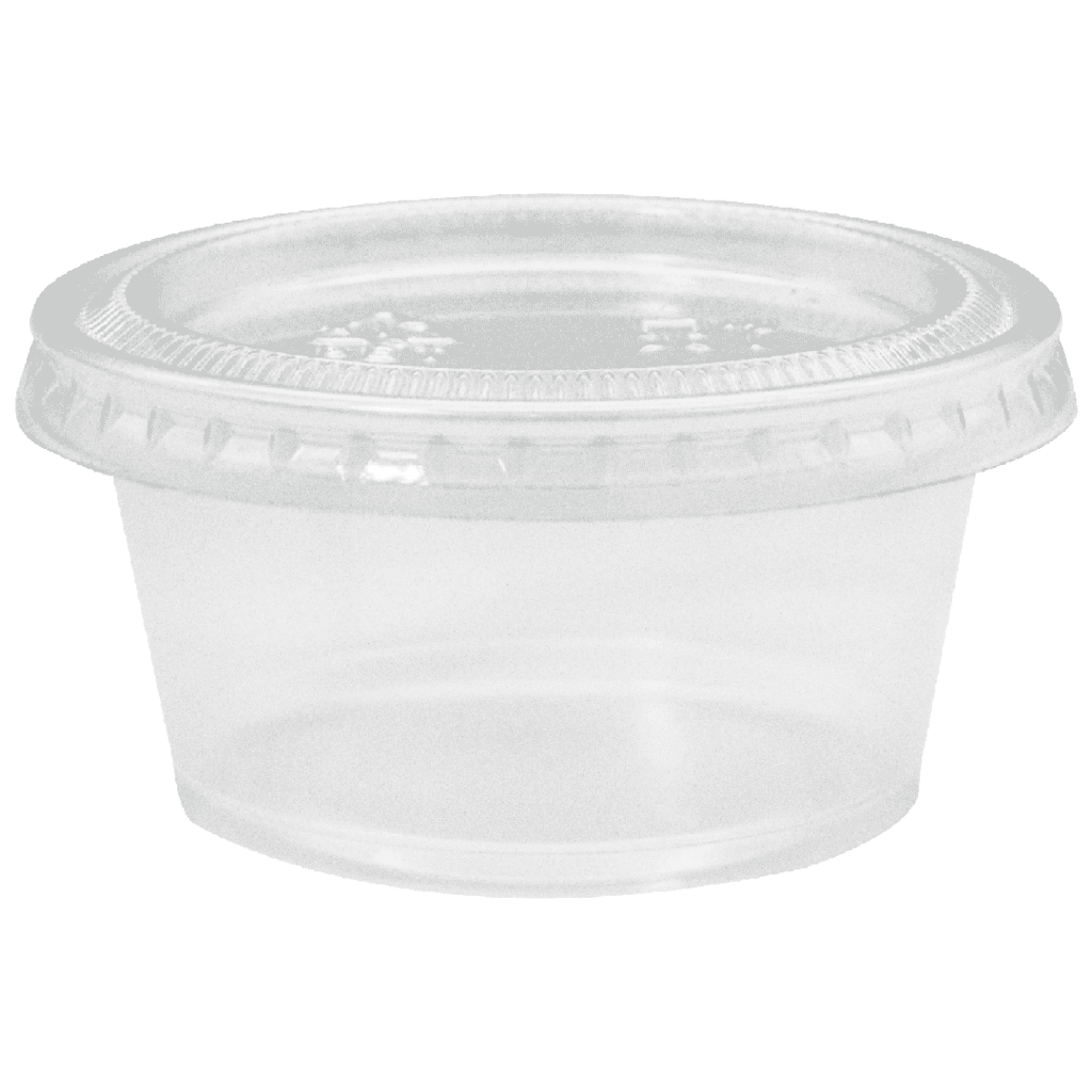 POCILLO PLASTICO C/TAPA 2 Oz1
