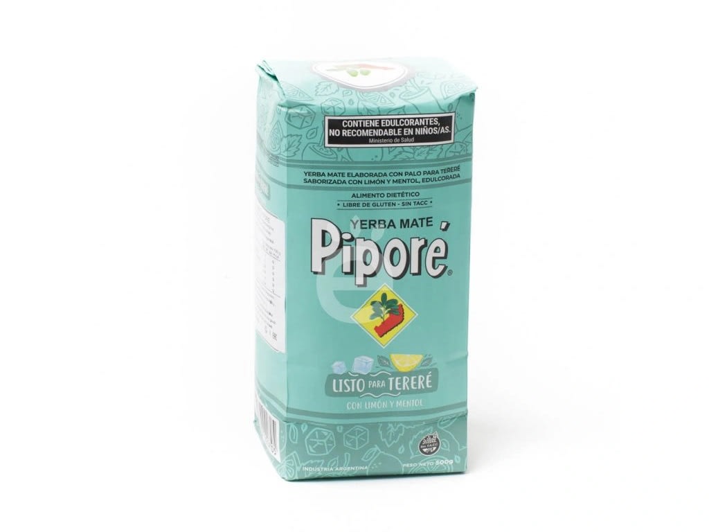 YERBA MATE PIPORE CON LIMON Y MENTOL 500 G1