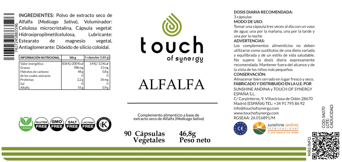 Alfalfa (90 cápsulas vegetales)2