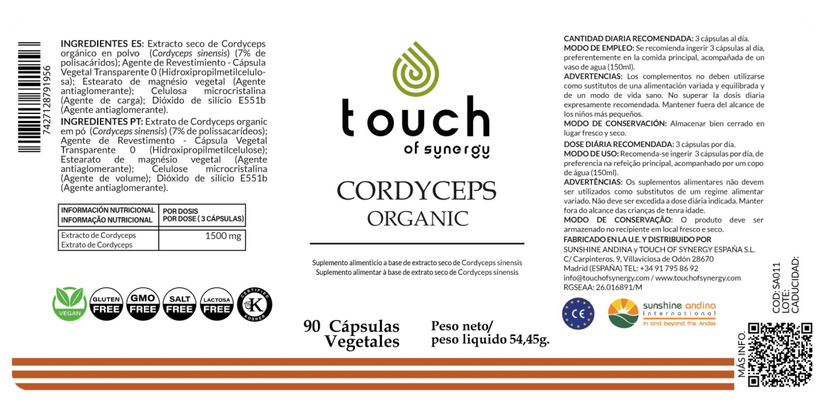 Cordyceps (90 cápsulas vegetales)2