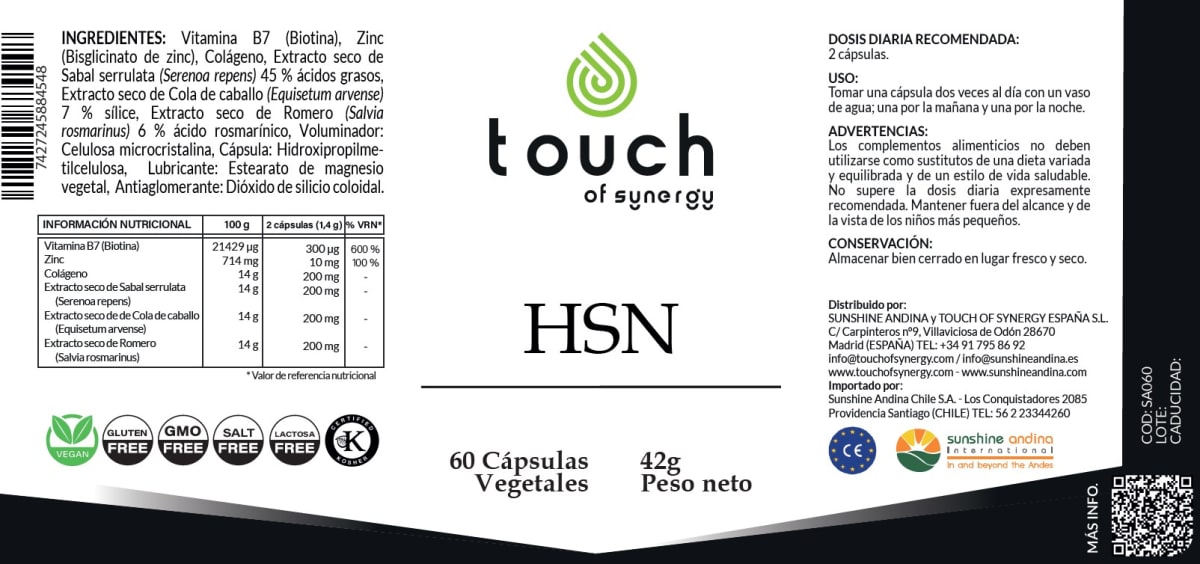 Skin, Nails and Hair (60 caps vegetales)1